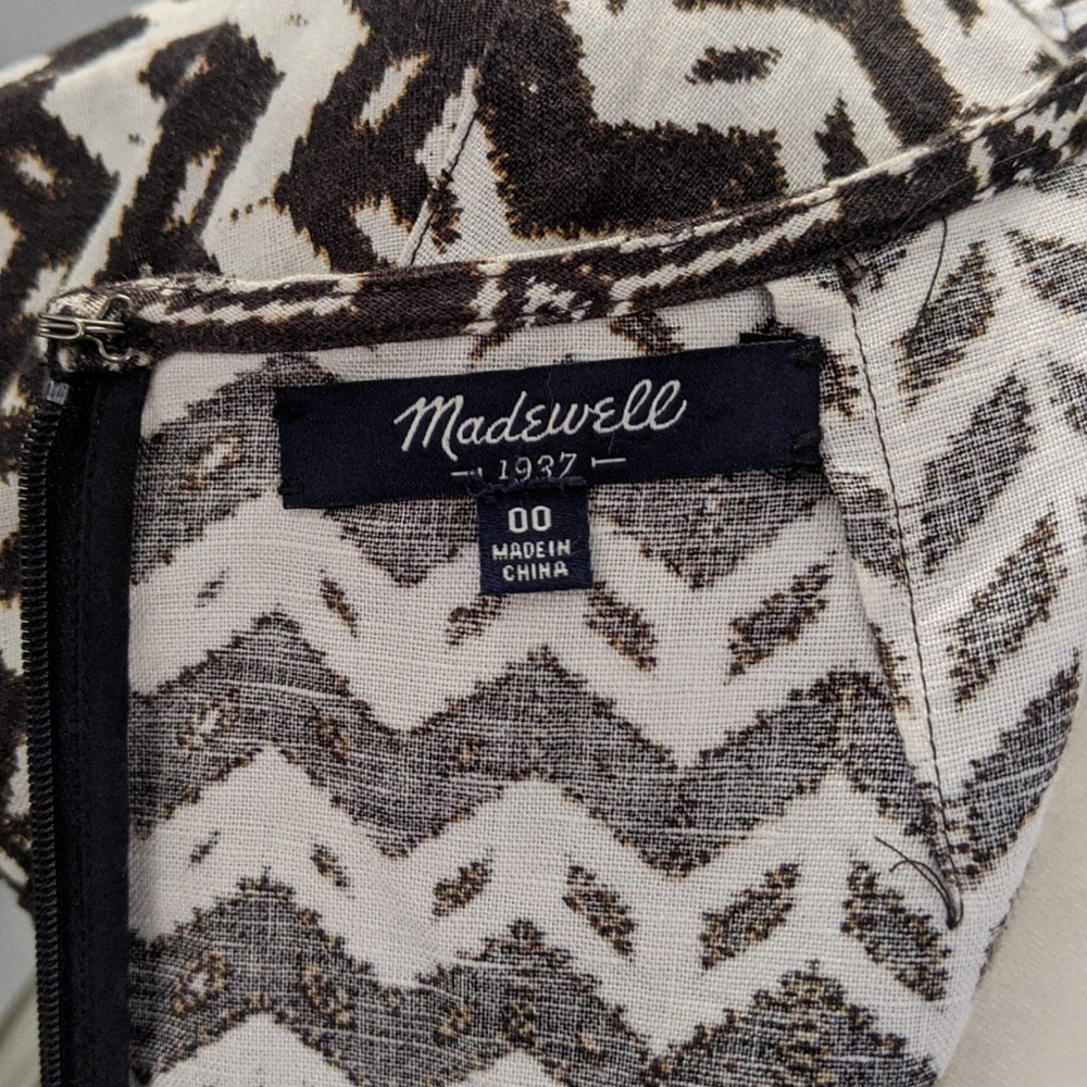 Madewell Chevron Print Dress - Picture 5 of 6